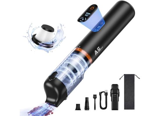 Baseus Car Vacuum Cleaner A5 Power Suction 16000Pa \ 130W Portable Cordless Vacuum Cleaner with LED Display – Black